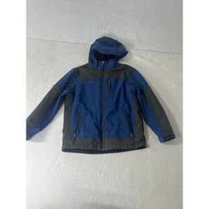 Free Country FCXTreme Women’s Jacket Blue/Black Fleece Hoodie Size Large